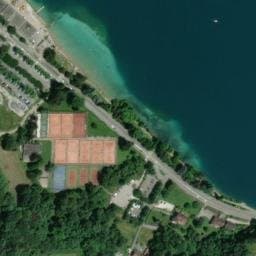 Vue satellite de Aire de stationnement camping-cars de Colmyr à Annecy