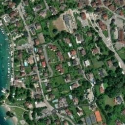 Vue satellite de Camping de la Plage ATC à Sevrier