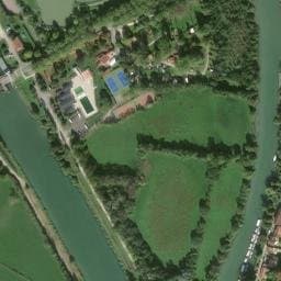 Vue satellite de Aire de camping car de Le Mung à Taillebourg