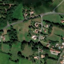 Vue satellite de Camping à Rochechouart à Rochechouart