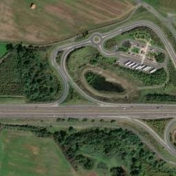 Vue satellite de Aire des Pierres Dorées à Bully