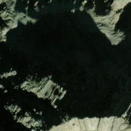 Vue satellite de Cabane des Rognes à Les Houches