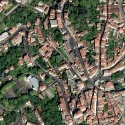 Vue satellite de Aire Thiers Place Saint-Exupéry à La Monnerie-le-Montel