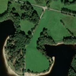 Vue satellite de Aire naturelle de camping de Pelletonges à Saint-Marc-à-Loubaud