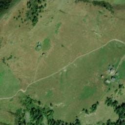 Vue satellite de Refuge de Porcherey à Saint-Gervais-les-Bains