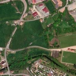 Vue satellite de Camping de La Pra à Saint-Germain-Laval