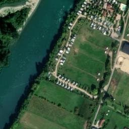Vue satellite de Camping à La Balme-les-Grottes à La Balme-les-Grottes