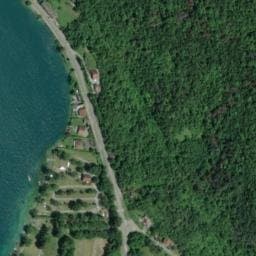 Vue satellite de Aire de camping-car à Duingt à Duingt