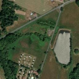 Vue satellite de Camping des Alouettes à Cognac-la-Forêt