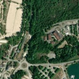 Vue satellite de Aire de camping-car à Villebois à Villebois