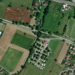 Vue satellite de Camping municipal les Champs Fleuris à Duingt