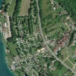 Vue satellite de Camping le Lanfonnet à Duingt