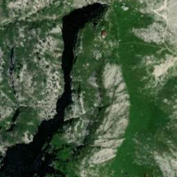 Vue satellite de Refuge de la Tournette (ou Blonay Dufour) à Talloires-Montmin