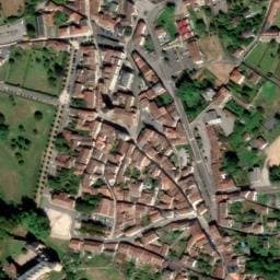 Vue satellite de Aire de camping-car à Rochechouart à Rochechouart