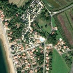Vue satellite de Slow Village Marennes Oléron à Saint-Just-Luzac