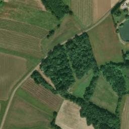 Vue satellite de Étang des rochers à Migron