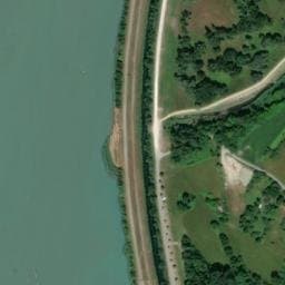 Vue satellite de Parking de l'écluse Chanaz à Chanaz