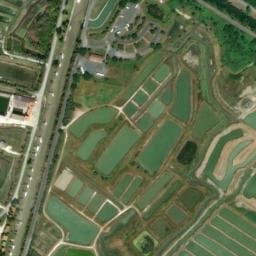 Vue satellite de Parking La Cité de l'Huître à Saint-Just-Luzac