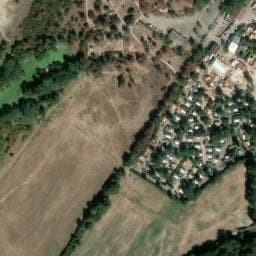 Vue satellite de Camping La Regnière à Villette-d'Anthon