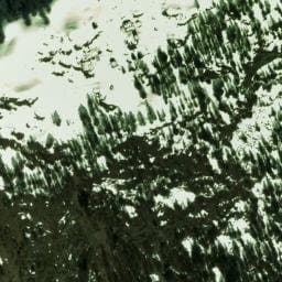 Vue satellite de Refuge Giorgio Bertone à Chamonix-Mont-Blanc