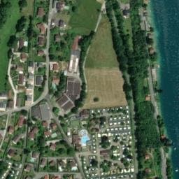 Vue satellite de Camping La Ravoire à Duingt