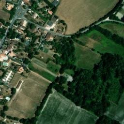 Vue satellite de Aire de camping-car à Xambes à Xambes
