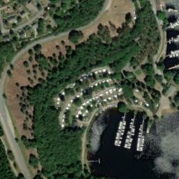 Vue satellite de Camping Lac de Vassivière à Peyrat-le-Château