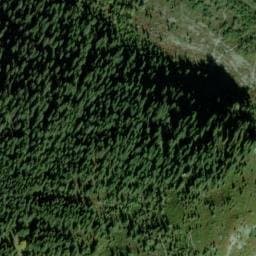 Vue satellite de Abri sur le chemin du refuge de Tré la tête à Les Contamines-Montjoie
