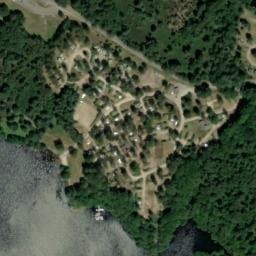 Vue satellite de Ushuaïa Village La Presqu'ile à Royère-de-Vassivière