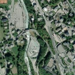 Vue satellite de Fontaine de la gare routière à Chamonix-Mont-Blanc