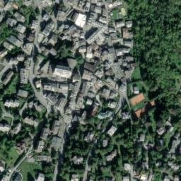 Vue satellite de Lavoir de Courmayeur (via Marconi) à Chamonix-Mont-Blanc