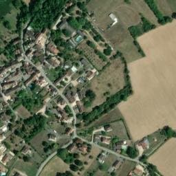 Vue satellite de La chèvre verte à Charette
