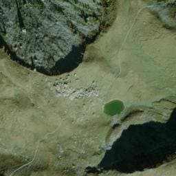 Vue satellite de Cabane du lac des Vesses à Les Contamines-Montjoie