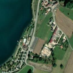 Vue satellite de Camping du Lac du Lit du Roi à Magnieu