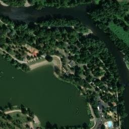 Vue satellite de Camping municipal Le Pré des Laveuses à Cournon-d'Auvergne