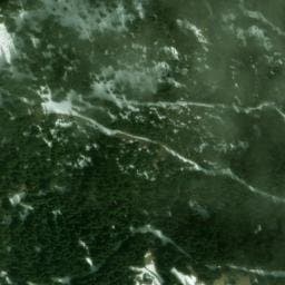 Vue satellite de Cabane du Lac des Saisies à Queige