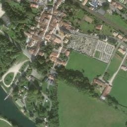 Vue satellite de Belle Rivière à La Jard