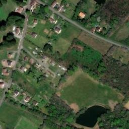 Vue satellite de Terrain de Camping Verger à Champsac