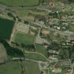 Vue satellite de Aire de camping-car à Yzeron à Yzeron