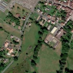 Vue satellite de Aire de camping-car de Cussac à Cussac
