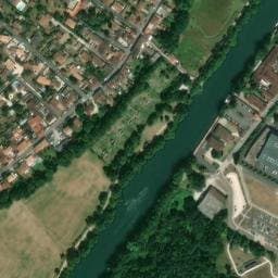 Vue satellite de Aire de camping-car à Gimeux à Gimeux