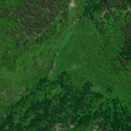 Vue satellite de Cabane du Merdaret à Queige