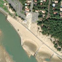 Vue satellite de Parking en bord de mer à Les Mathes