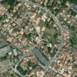 Vue satellite de Parking place du Général de Gaulle à Saujon