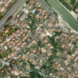 Vue satellite de Parking de la Taillée Blanche à Saujon