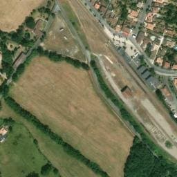Vue satellite de Parking de la Gare à Saujon