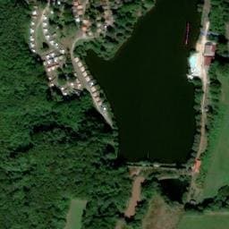 Vue satellite de Camping Le Grand Lac à Saint-Mathieu