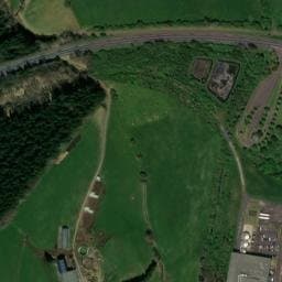 Vue satellite de Aire de la Banne d'Ordanche à Laqueuille