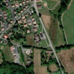 Vue satellite de La Sapinière à Châlus
