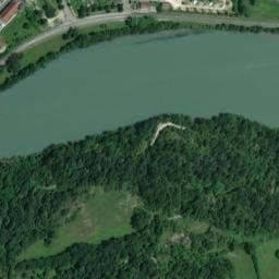 Vue satellite de Aire camping-car park de Brégnier-Cordon à Brégnier-Cordon